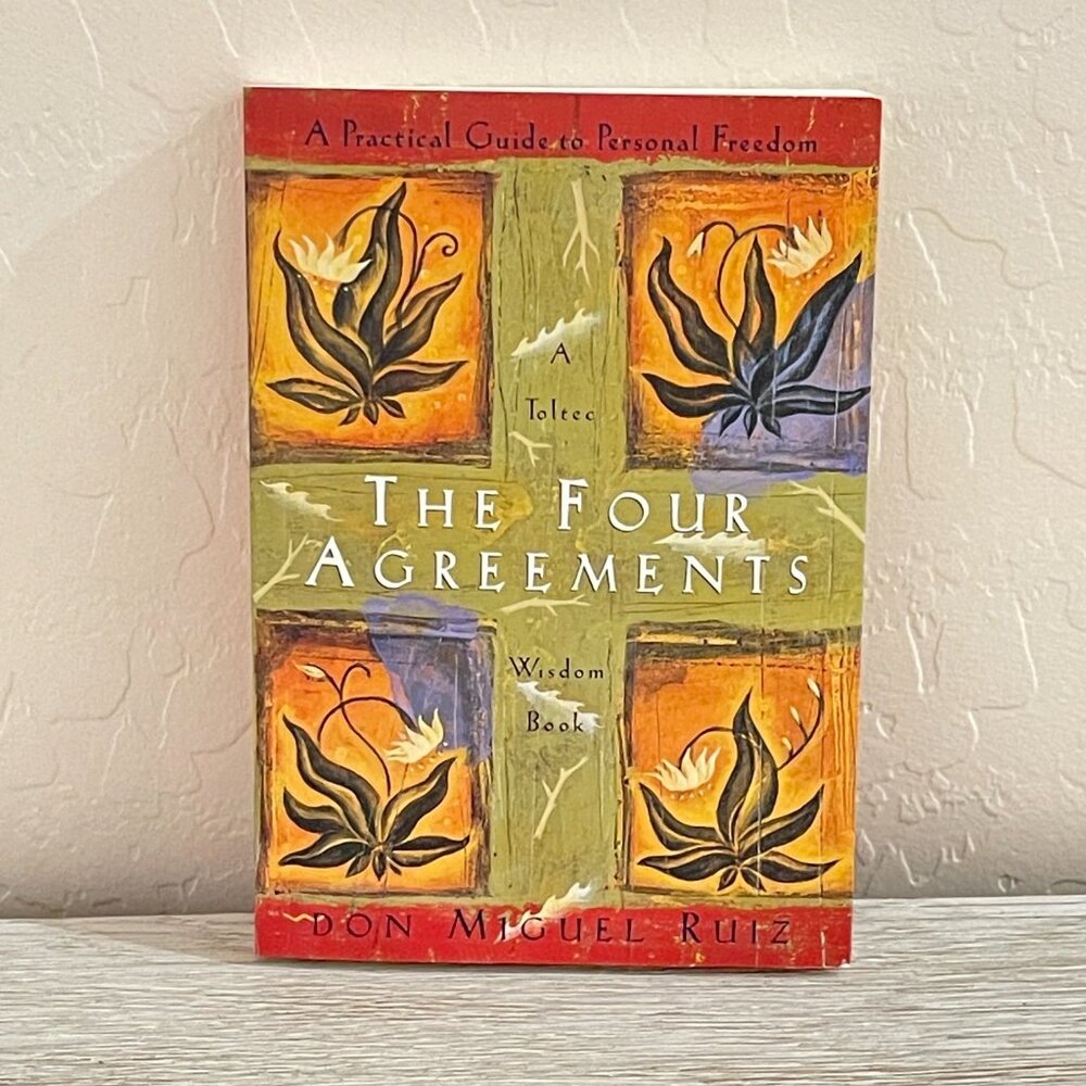 The Four Agreements Paperback Book by Don Miguel Ruiz A Toltec Wisdom Book